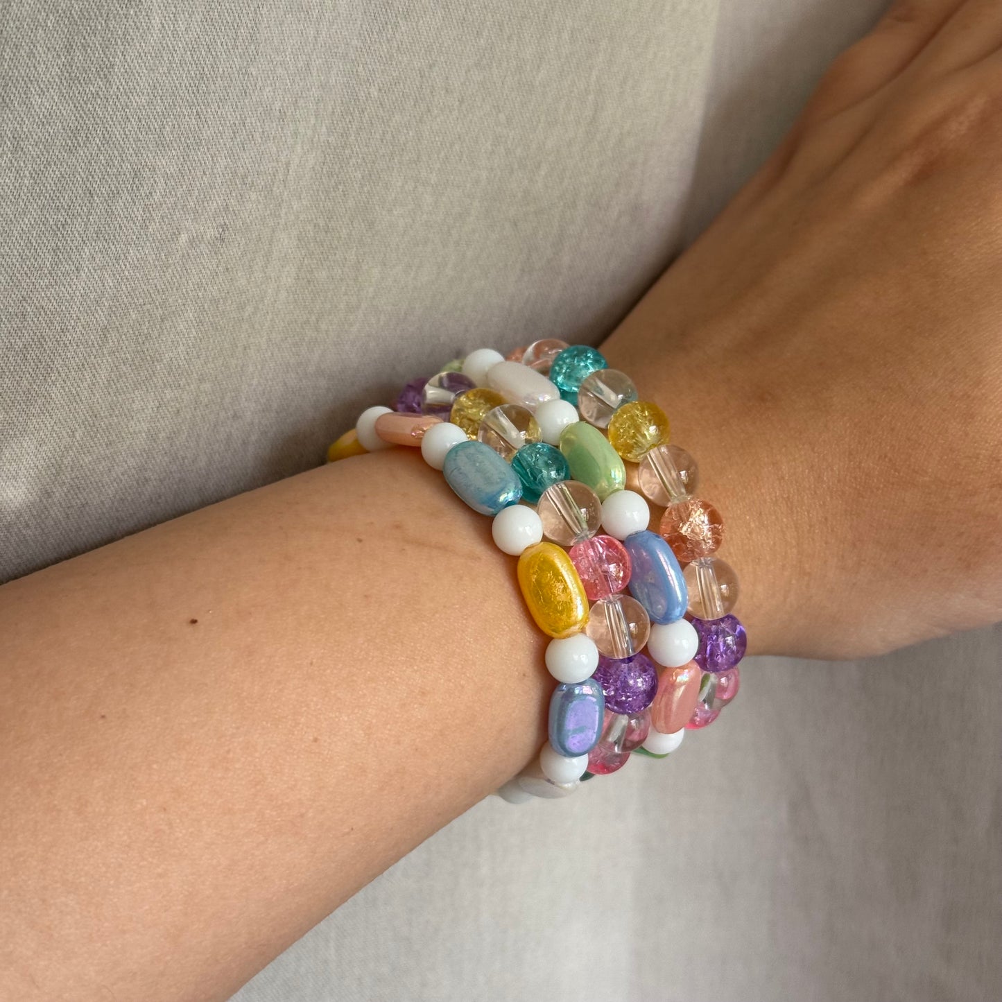 Bubble Trouble – Crystal Bead Y2K Bracelets