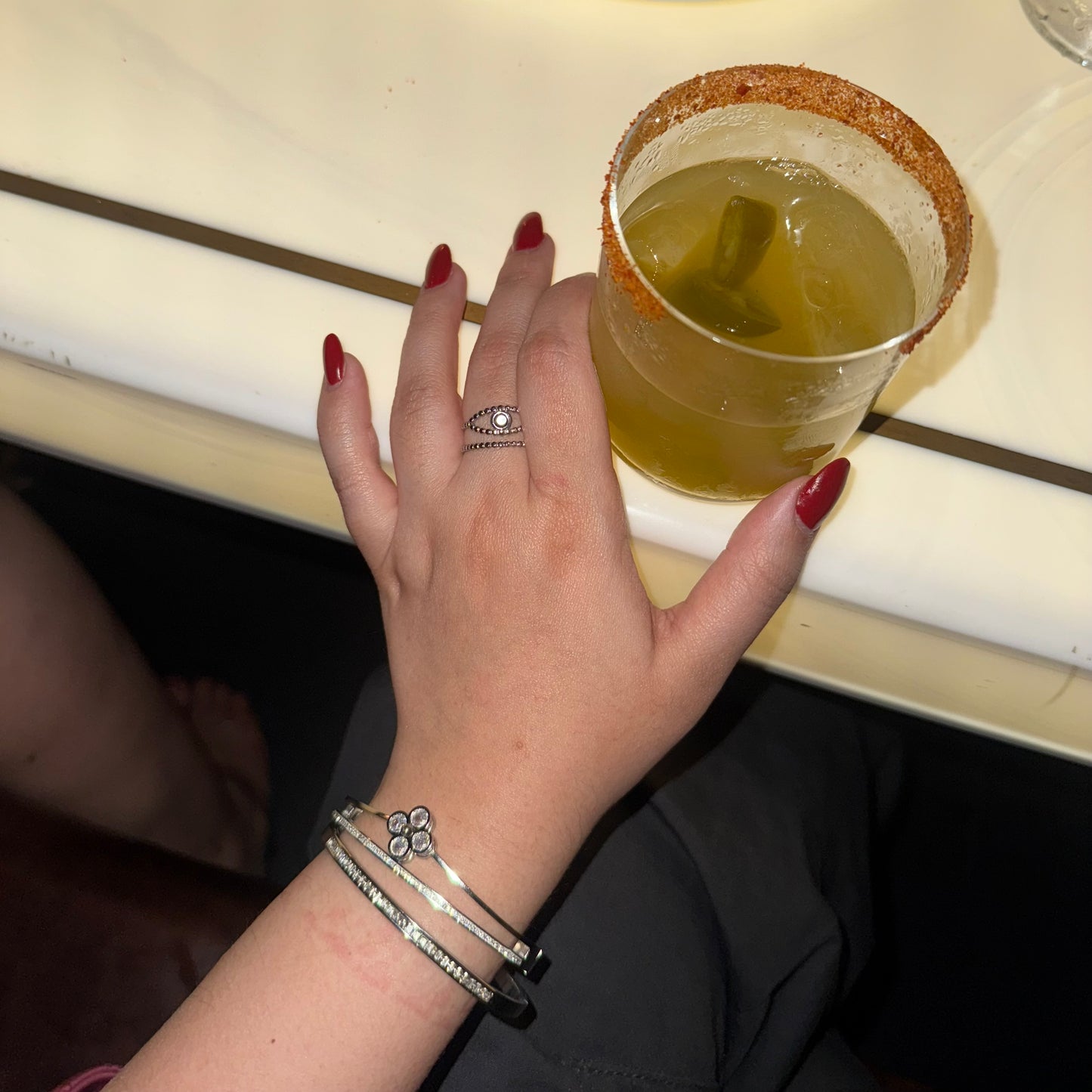 Flirt Alert – Stackable Silver Bangle