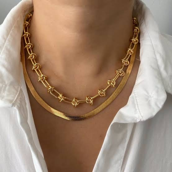 Knot Your Basic Chain - Statement Link Necklace