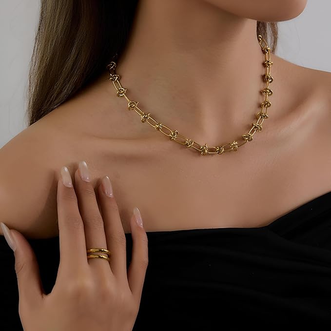 Knot Your Basic Chain - Statement Link Necklace