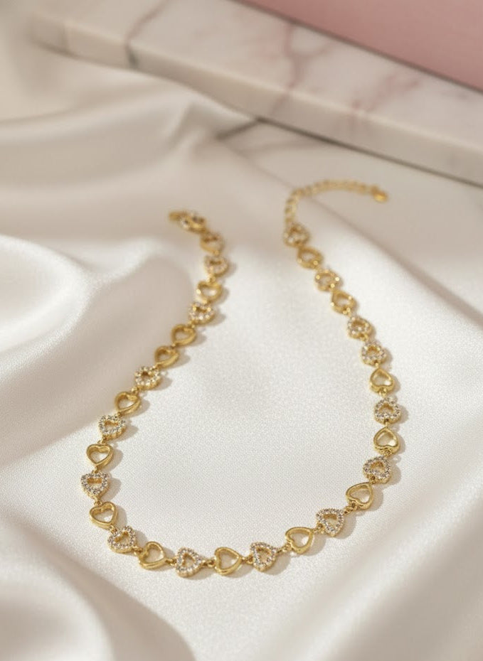 Love Language – Heart-Link Necklace