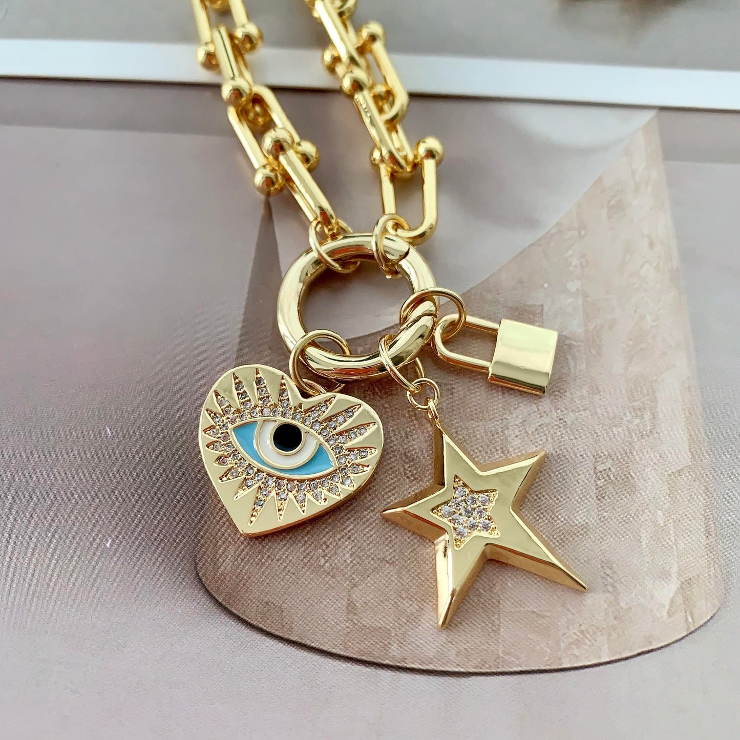 Lucky Charms – Statement Evil Eye Necklace