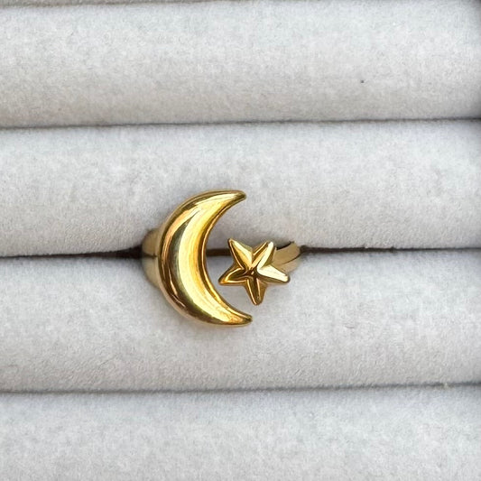 Moonchild - Celestial Gold Ring