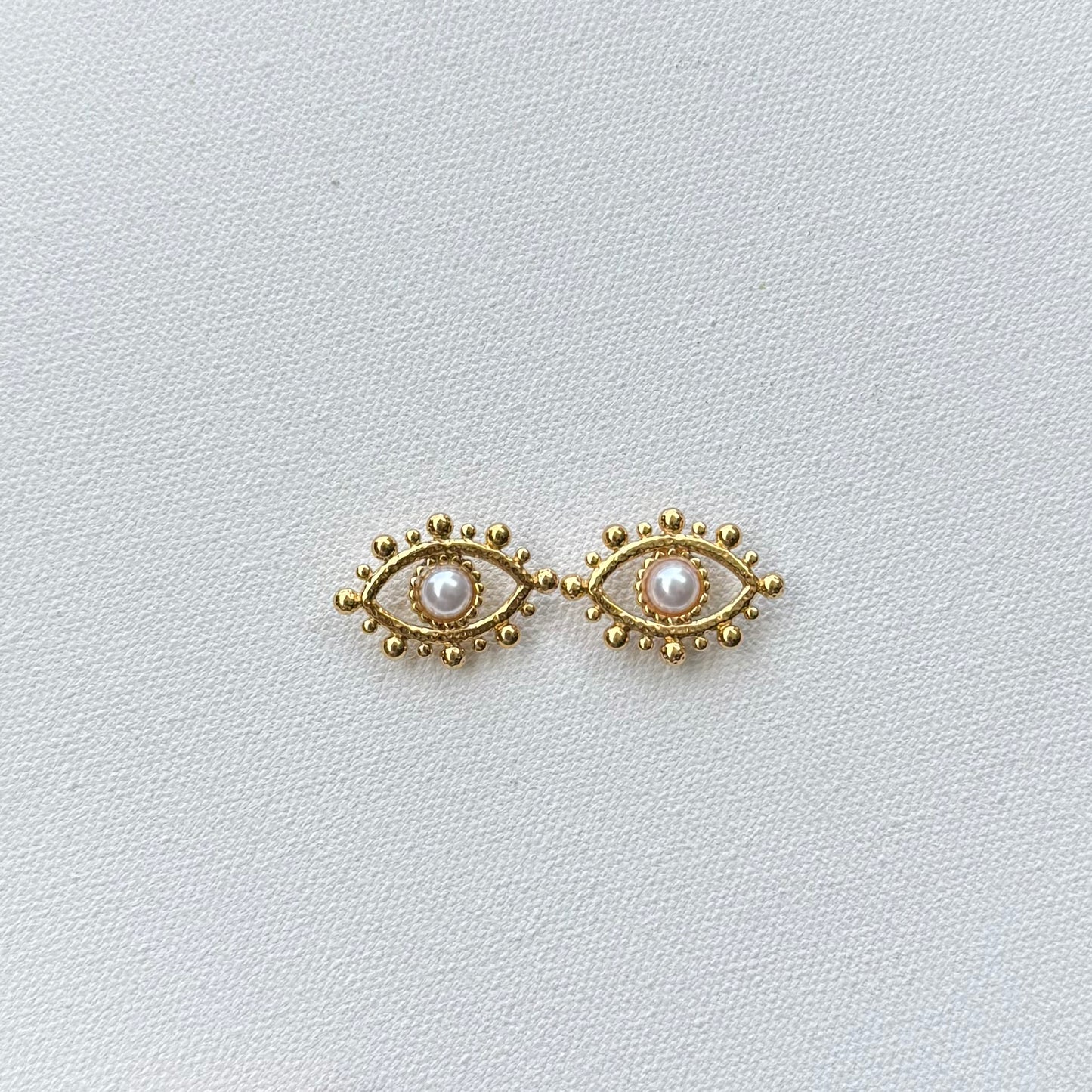Pearl Vision - Evil Eye Earrings