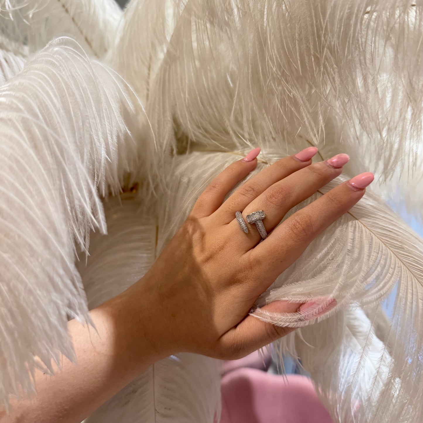 Screw It – Silver Statement Wrap Ring