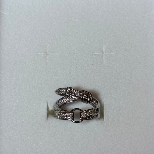 Unbuckle Me – Silver Buckle Statement Ring