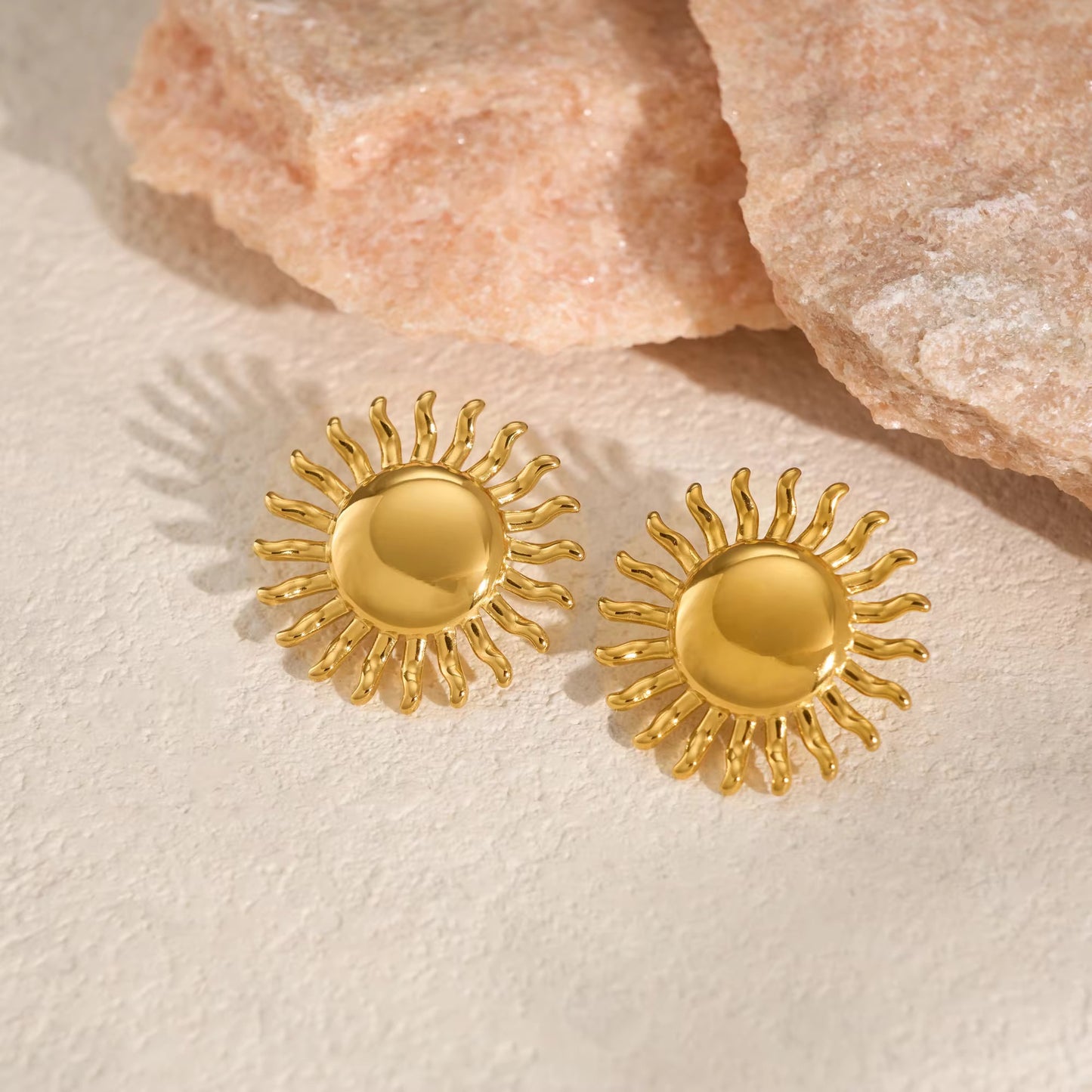 Golden Hour – Radiant Sun Earrings