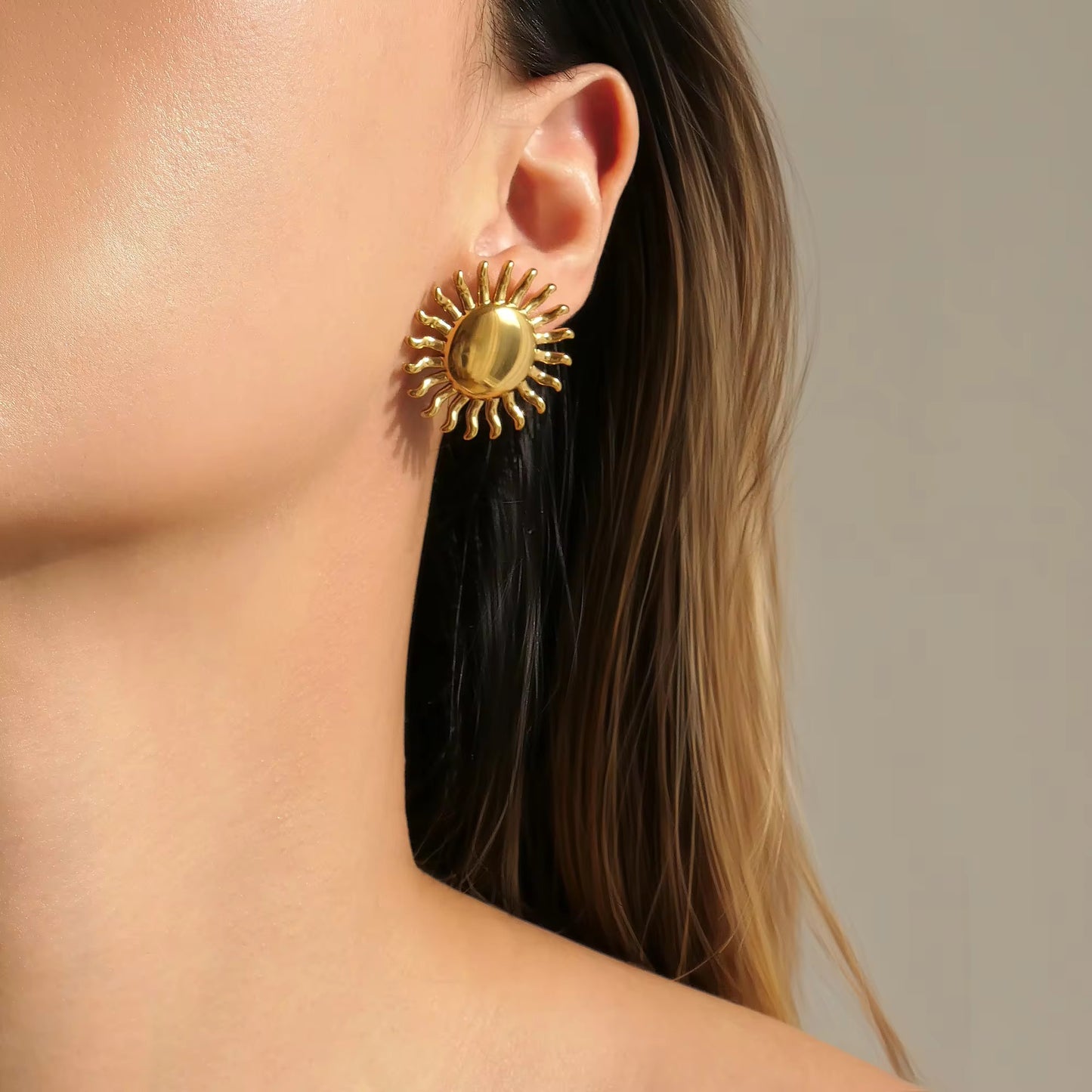 Golden Hour – Radiant Sun Earrings