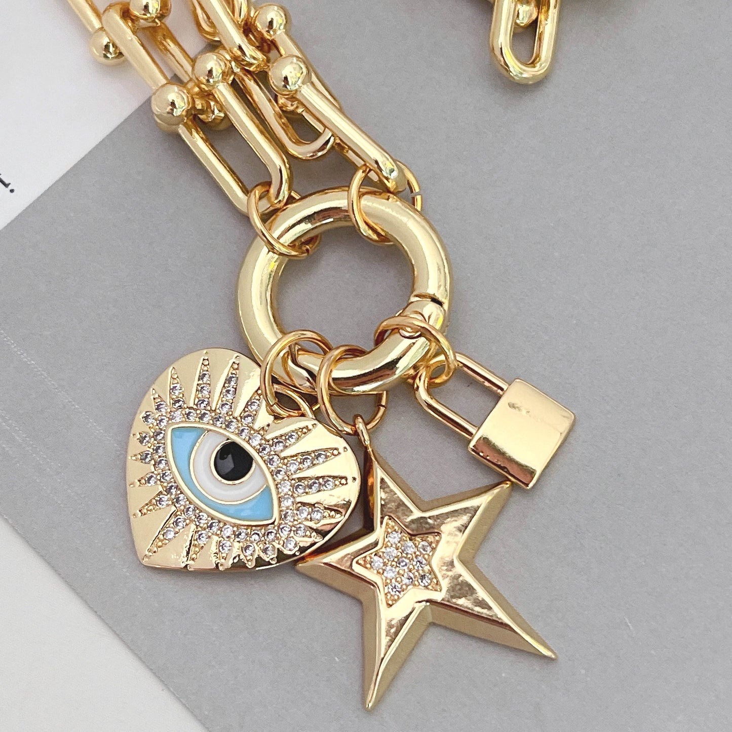Lucky Charms – Statement Evil Eye Necklace
