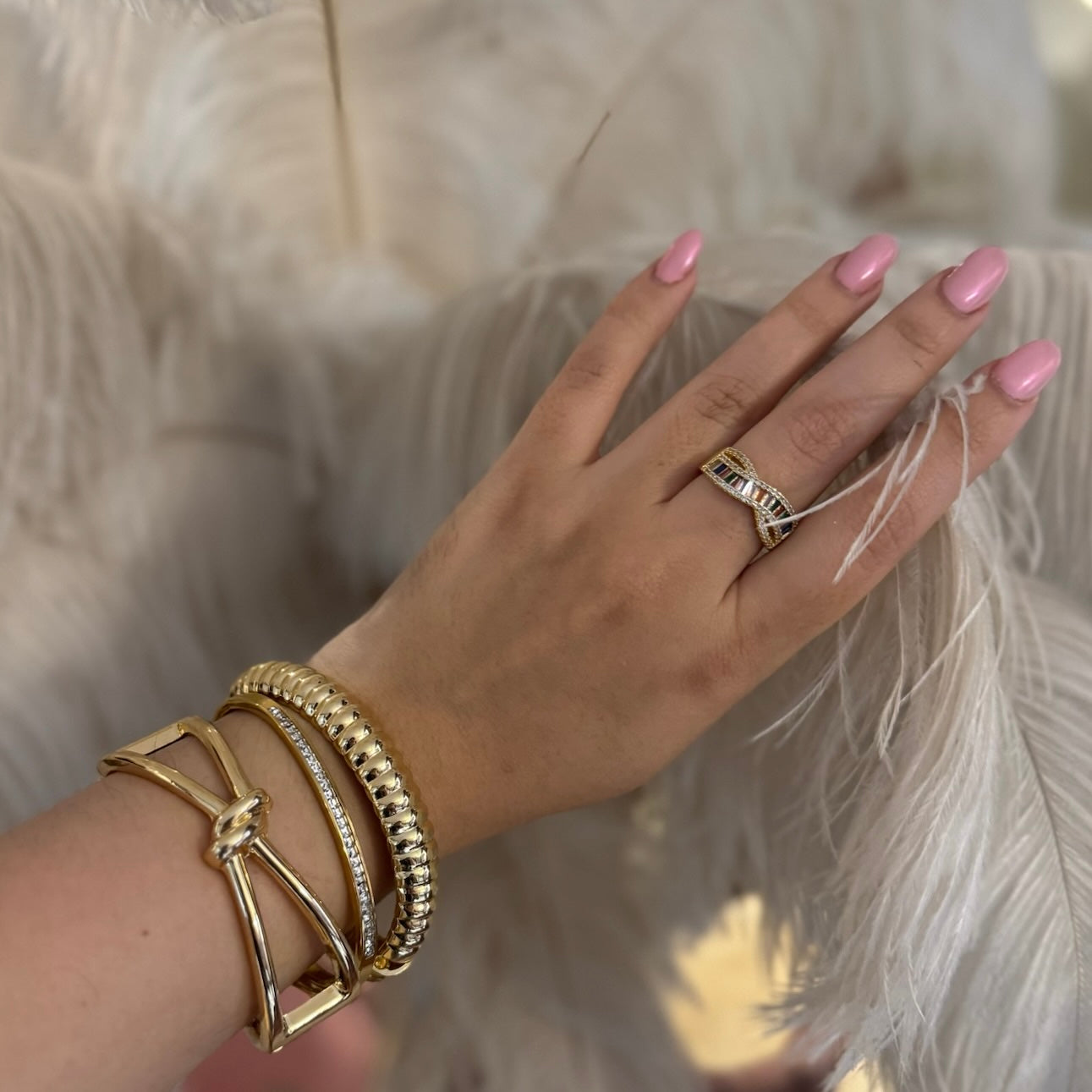 Plot Twist – Twisted Gold Bangle