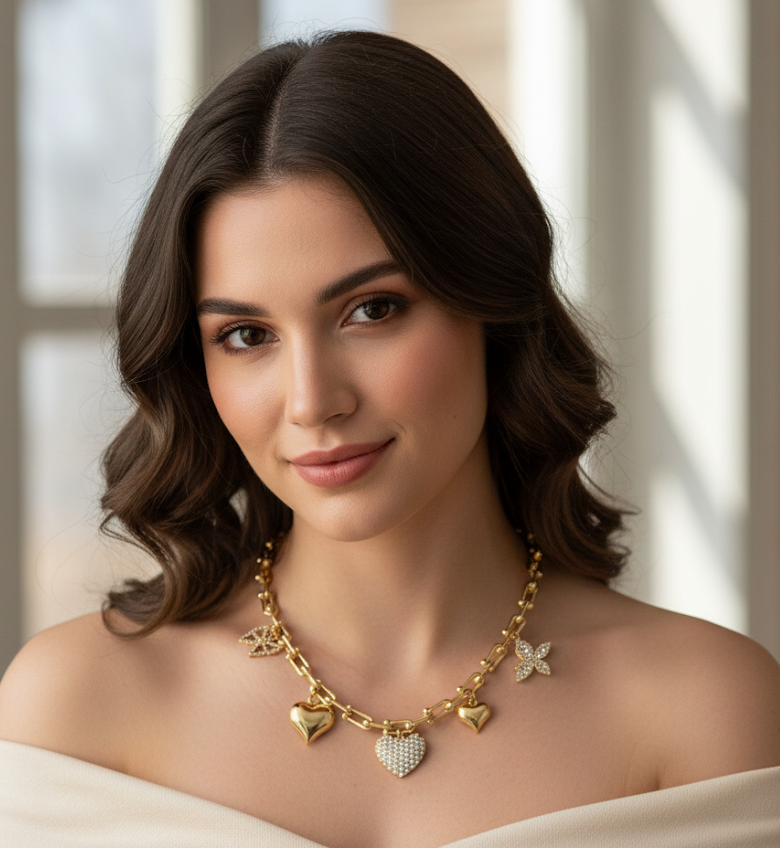 Riot Ready - Golden Charm Necklace