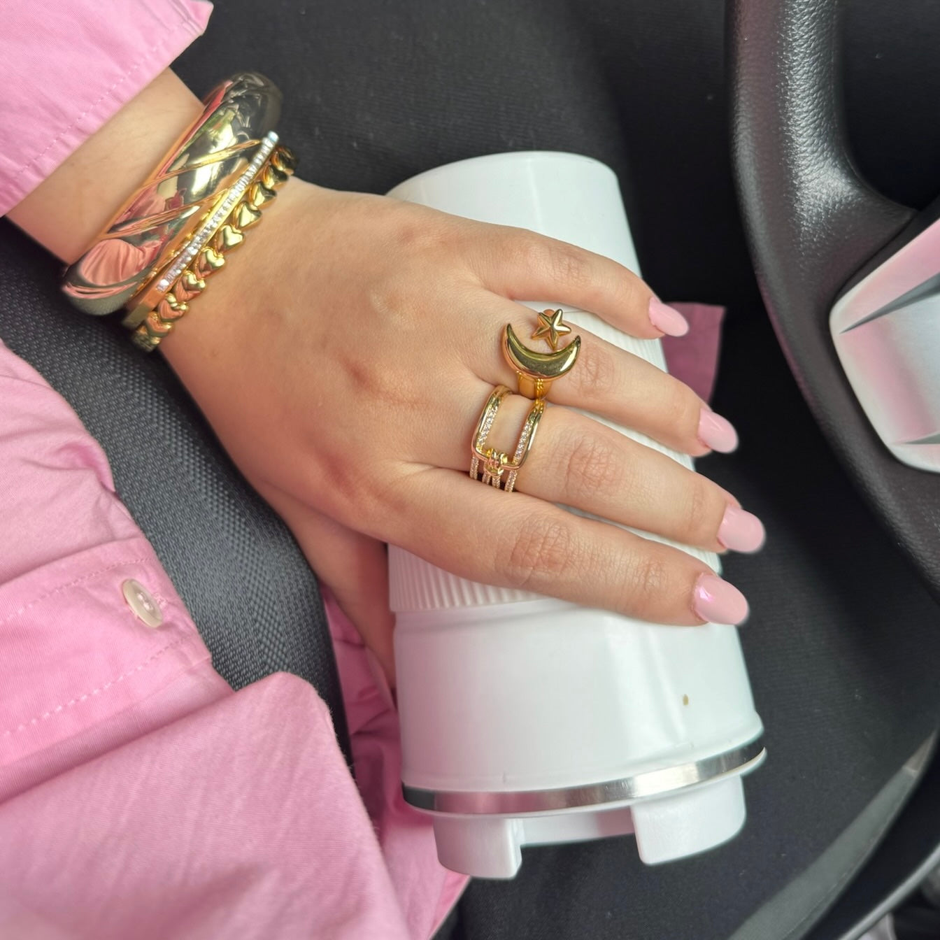 Bold Move – Chunky Gold Statement Bracelet