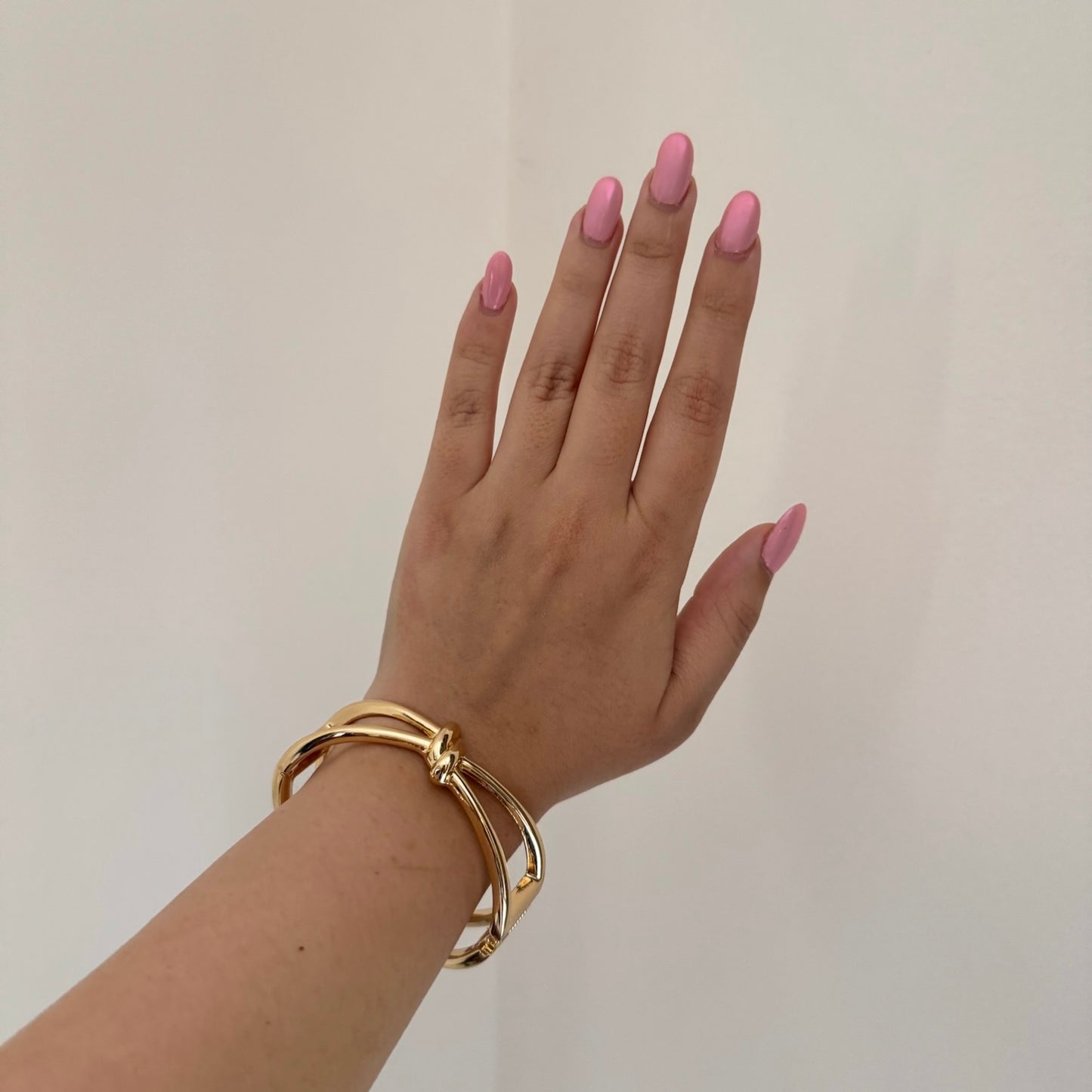 Cuffed Again – Rounded Statement Gold Cuff