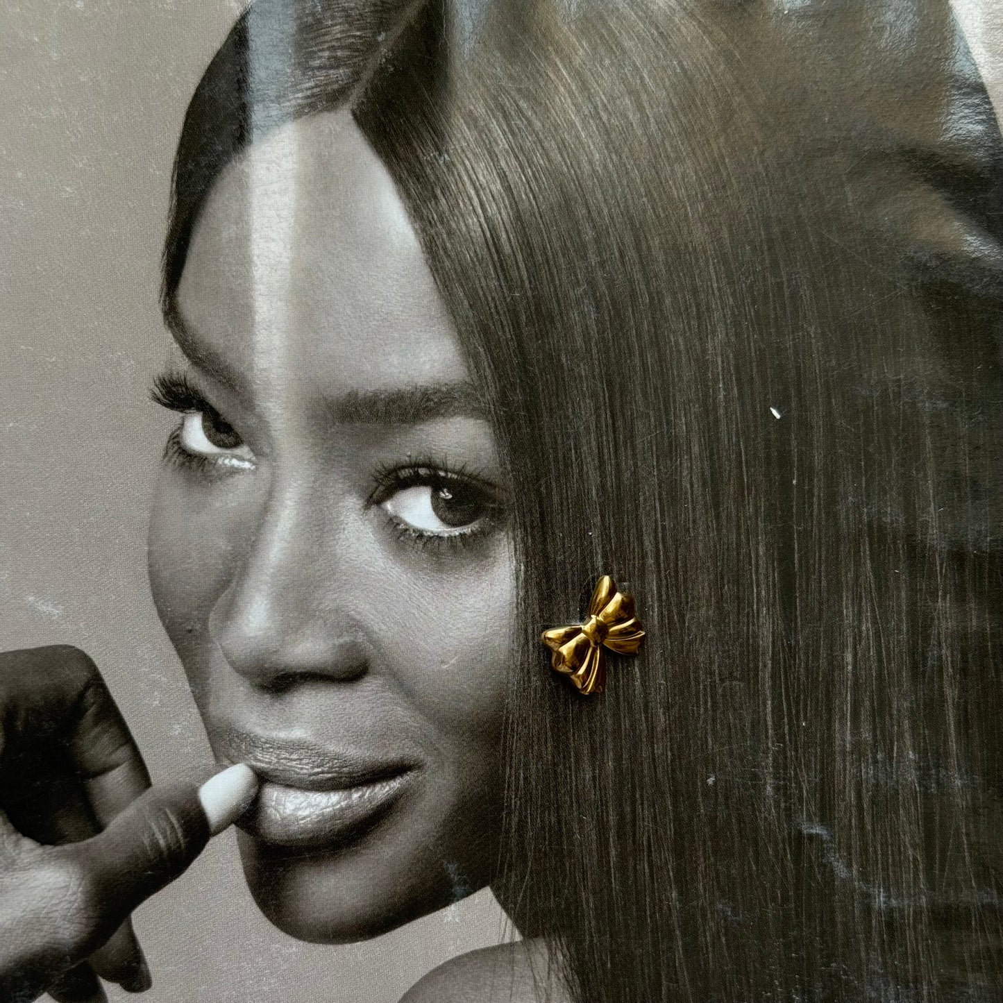 Golden Bow - Dainty Bow Earrings