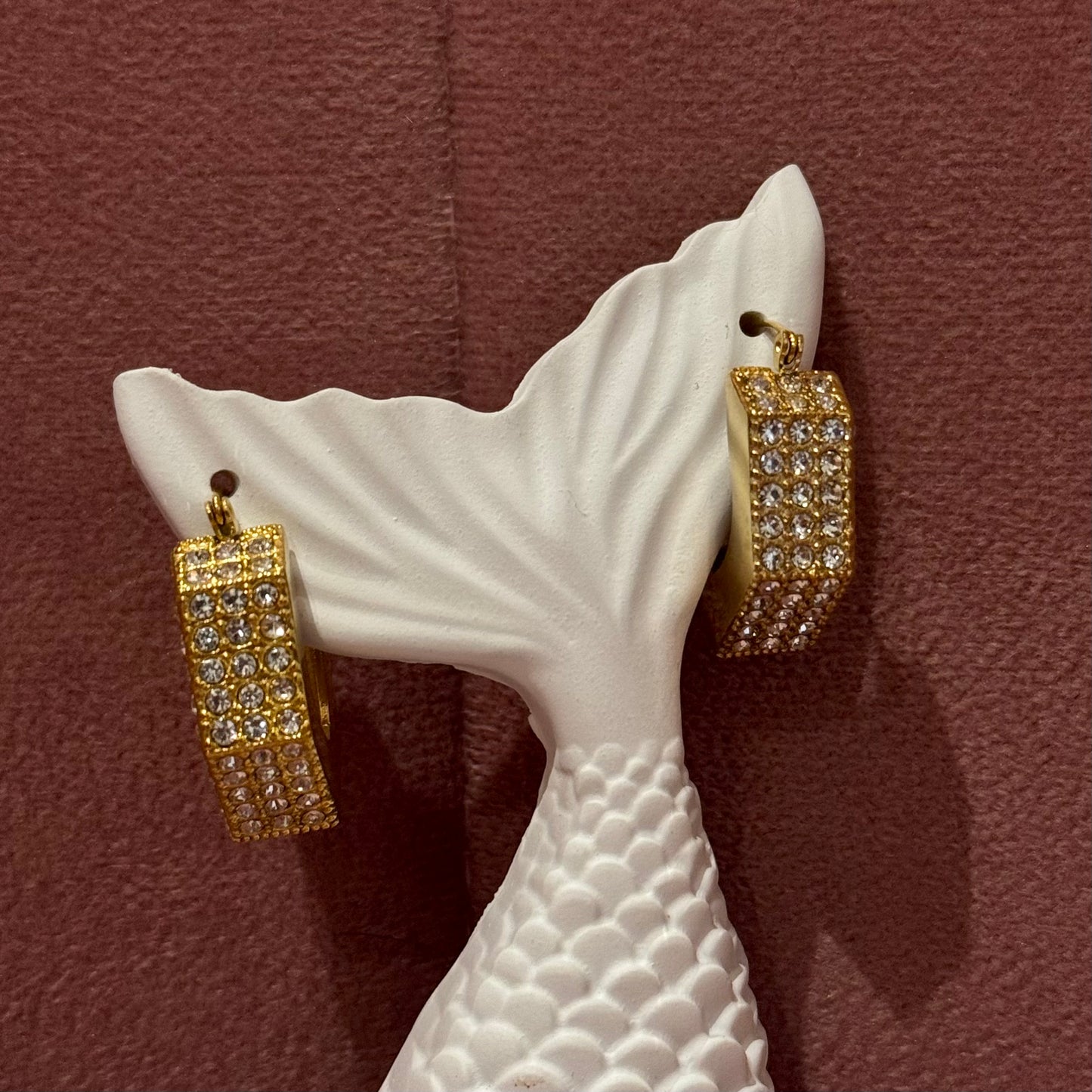 Main Character – Crystal-Heavy Bold Hoops