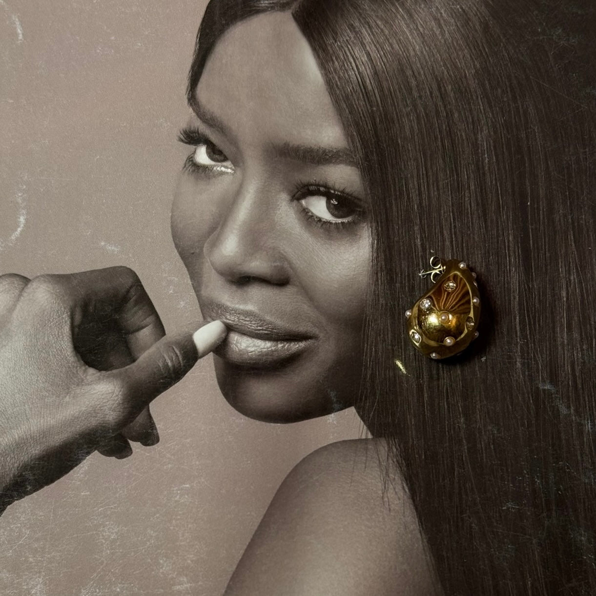 Meltdown – Crystal-Dotted Gold Statement Drops