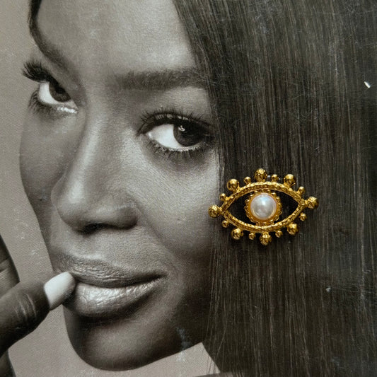 Pearl Vision - Evil Eye Earrings