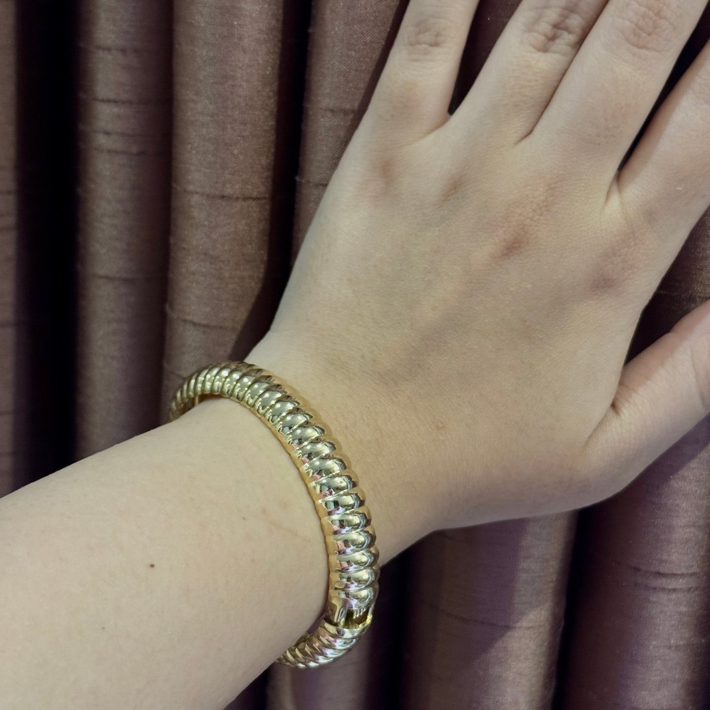 Plot Twist – Twisted Gold Bangle