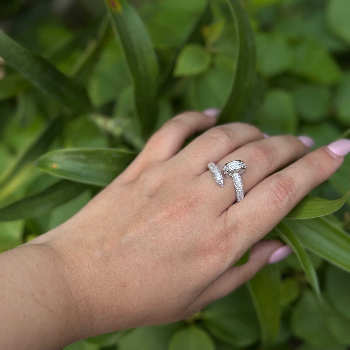 Screw It – Silver Statement Wrap Ring