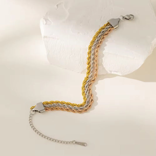 Triple Threat - 3-Colour Tennis Bracelet