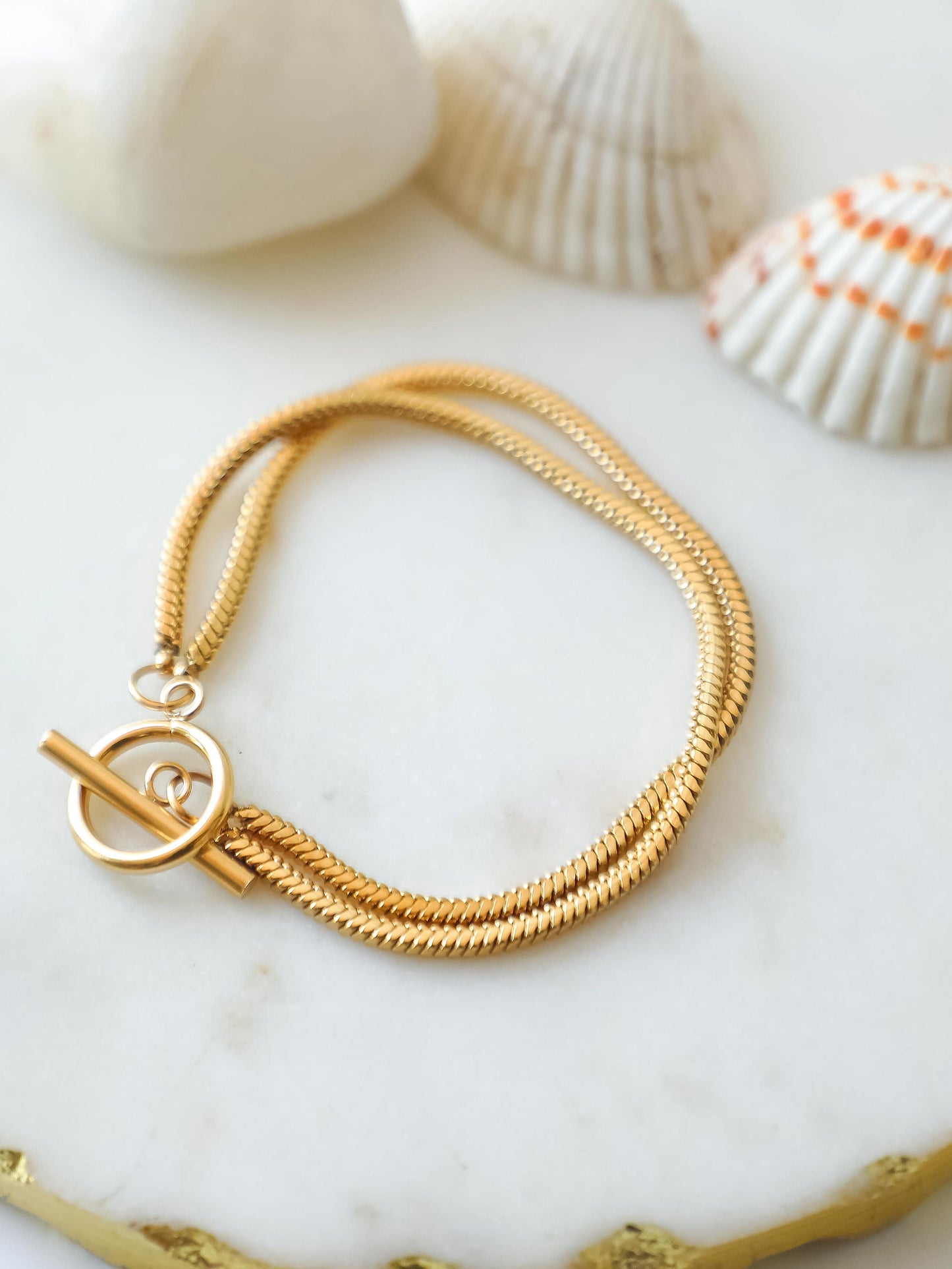 Twice As Nice – Double-Layer Gold Chain Bracelet