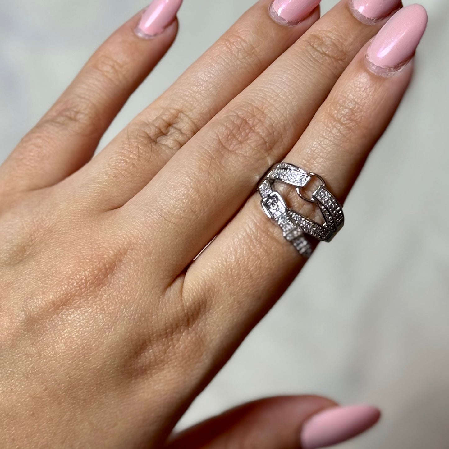 Unbuckle Me – Silver Buckle Statement Ring
