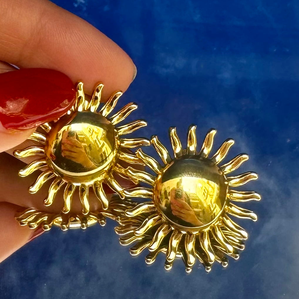 Golden Hour – Radiant Sun Earrings