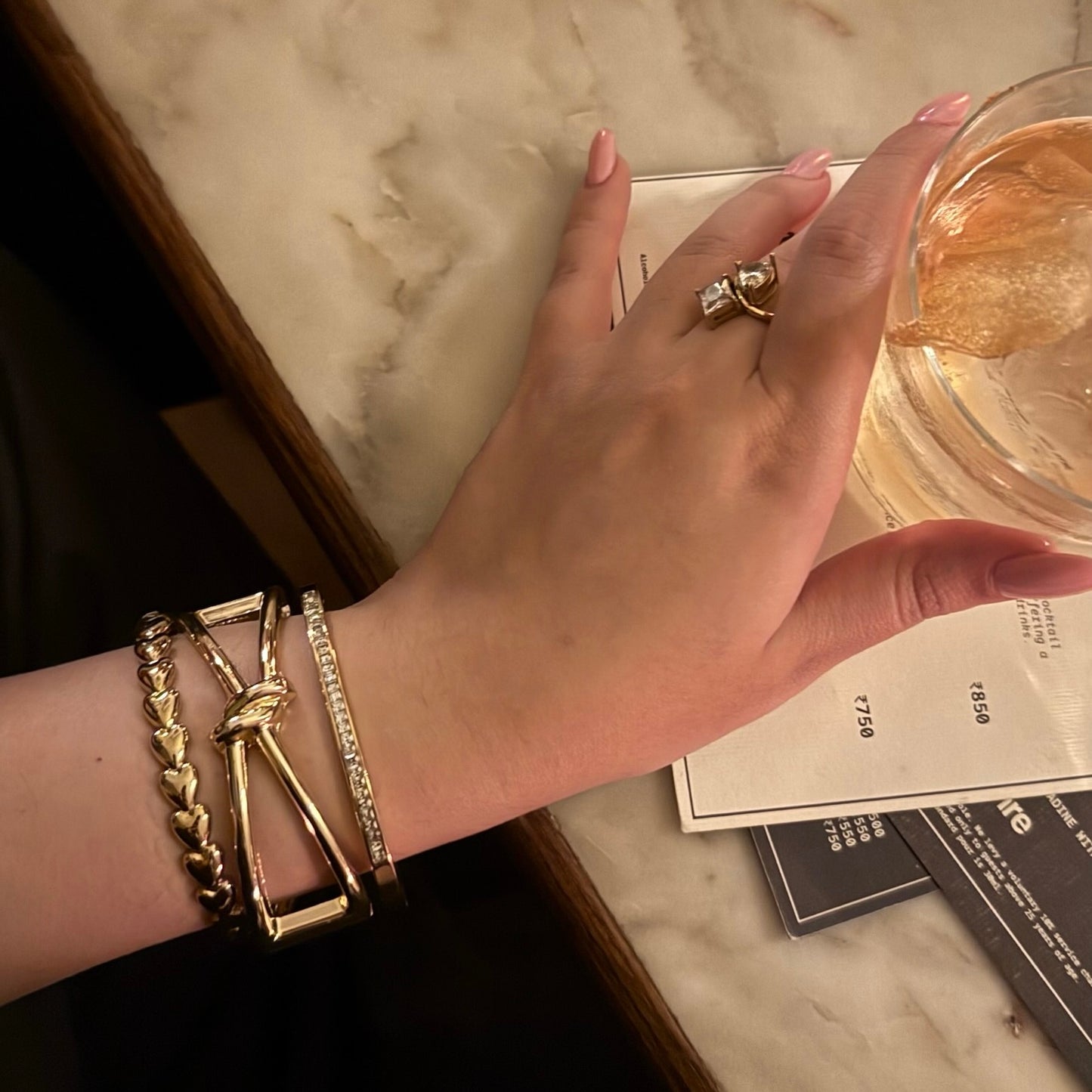 Cuffed Again – Rounded Statement Gold Cuff