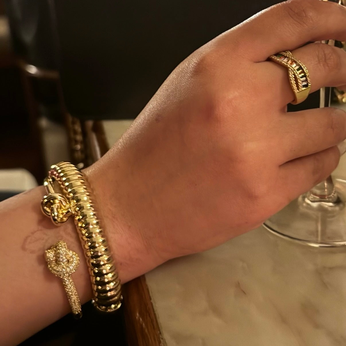 Plot Twist – Twisted Gold Bangle